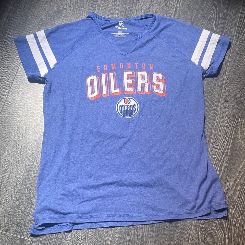 Edmonton Oilers varsity t-shirt
